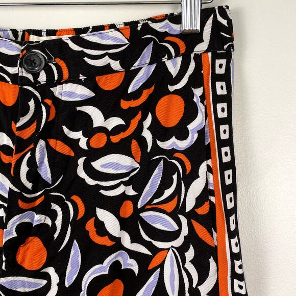 Anthropologie Breezy Straight Pants in Motif Print Size 6 - Picture 4 of 8